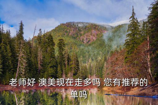 老師好 澳美現在走多嗎 您有推薦的單嗎