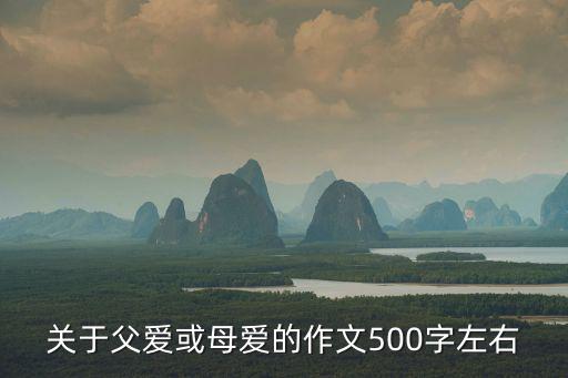 關于父愛或母愛的作文500字左右