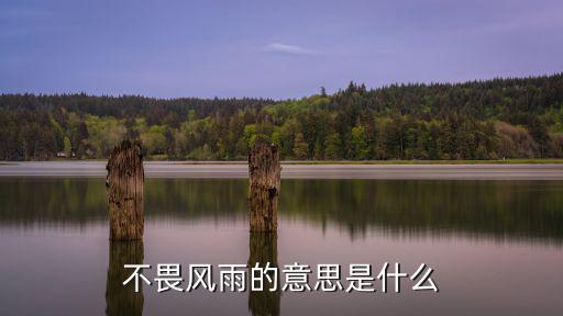 不畏風(fēng)雨的意思是什么