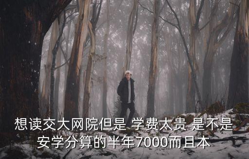 想讀交大網(wǎng)院但是 學費太貴 是不是安學分算的半年7000而且本