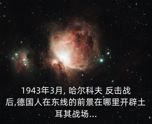 哈爾科夫反擊戰(zhàn),希特勒再開辟土耳其戰(zhàn)場(chǎng)也無濟(jì)于事
