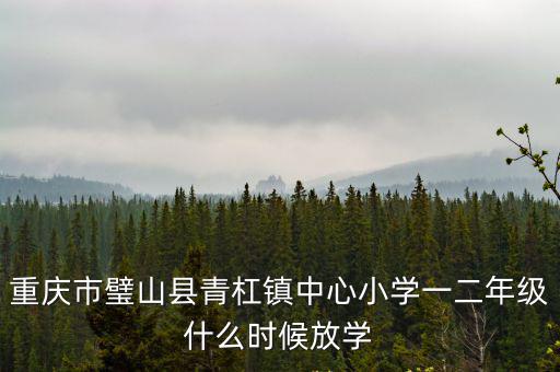 重慶市璧山縣青杠鎮(zhèn)中心小學(xué)一二年級(jí)什么時(shí)候放學(xué)
