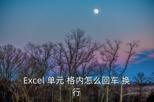 單元格內(nèi)換行,excel換行表格如何進(jìn)行操作