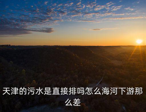 天津市河流水污染，請問下天津的海河現在的水怎么樣受污染嚴重么