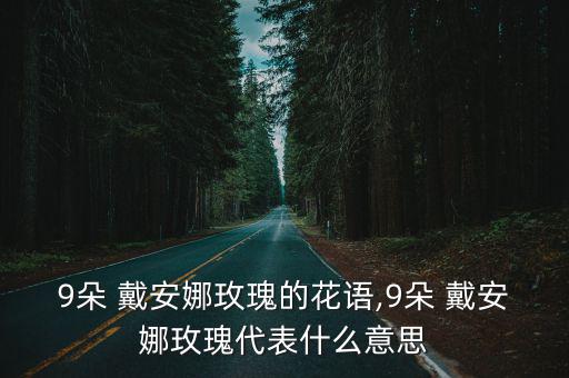 戴安娜玫瑰花語,送9朵玫瑰花花束代表永久的愛
