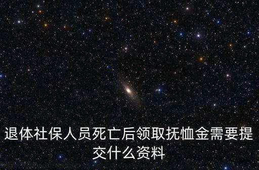 退體社保人員死亡后領取撫恤金需要提交什么資料