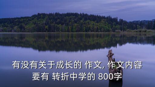 有沒有關于成長的 作文, 作文內容要有 轉折中學的 800字