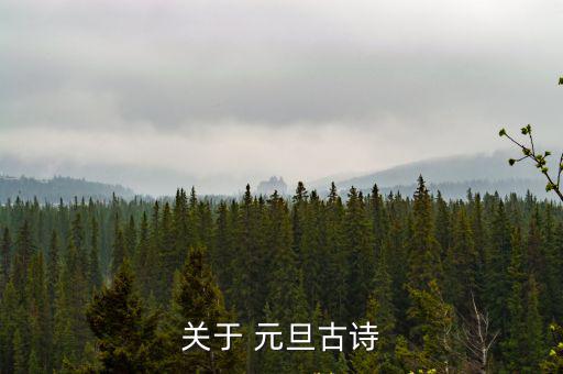 關(guān)于 元旦古詩(shī)