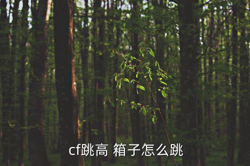  cf跳高 箱子怎么跳