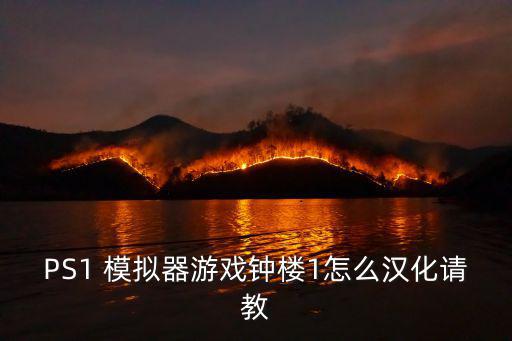ps1模擬器,用模擬器優化游戲比用3d游戲更流暢
