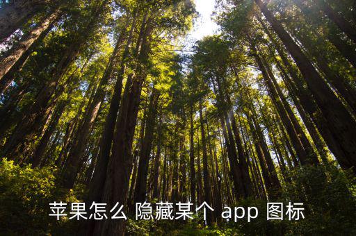 蘋果怎么 隱藏某個 app 圖標