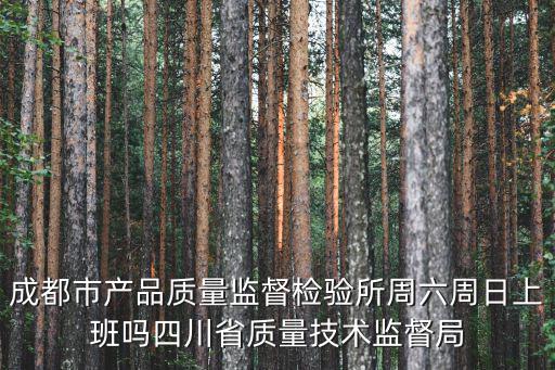 成都市產品質量監督檢驗所周六周日上班嗎四川省質量技術監督局