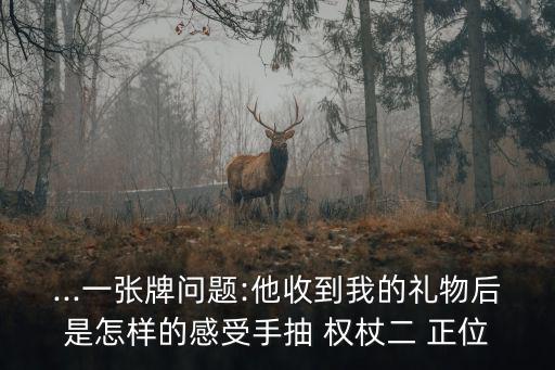 ...一張牌問題:他收到我的禮物后是怎樣的感受手抽 權杖二 正位