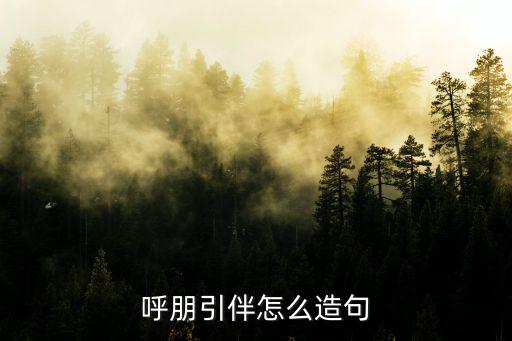 呼朋引伴怎么造句