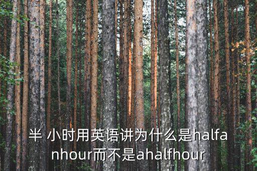 半小時英文,美國人怎么說不用半小時