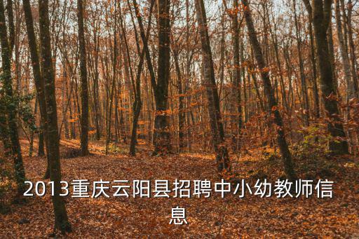 重慶市云陽縣公招信息，2013重慶云陽縣衛生事業單位招聘事業單位公告 招聘簡章