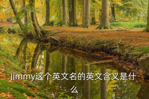 Jimmy這個英文名的英文含義是什么