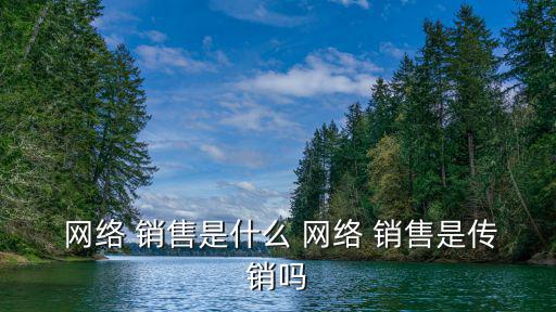  網絡 銷售是什么 網絡 銷售是傳銷嗎
