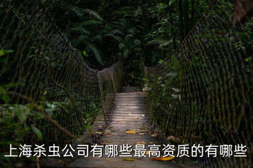 上海殺蟲公司有哪些最高資質(zhì)的有哪些