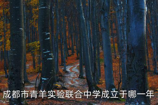 成都市青羊?qū)嶒?yàn)聯(lián)合中學(xué)成立于哪一年