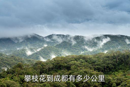 攀枝花到成都有多少公里