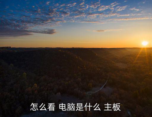 怎么看 電腦是什么 主板