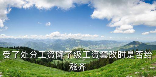受了處分工資降了級工資套改時是否給漲齊