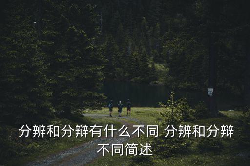  分辨和分辯有什么不同 分辨和分辯不同簡述