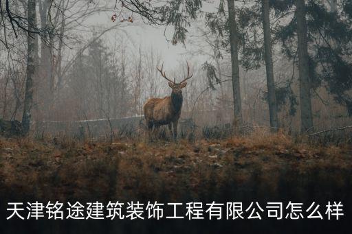 天津銘途建筑裝飾工程有限公司怎么樣