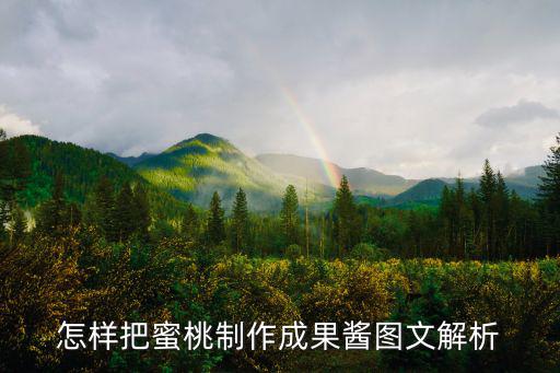 蜜桃果醬，怎樣把蜜桃制作成果醬圖文解析