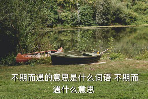  不期而遇的意思是什么詞語 不期而遇什么意思