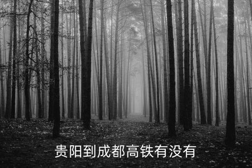 貴陽(yáng)市到成都市有有高鐵，貴陽(yáng)到成都動(dòng)車有沒(méi)有