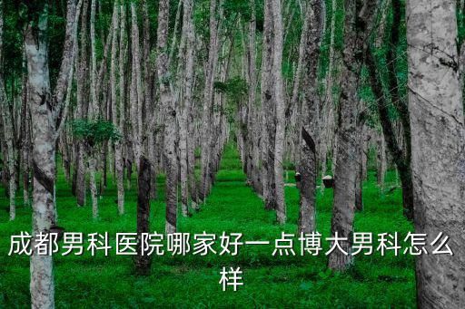 成都男科醫(yī)院哪家好一點(diǎn)博大男科怎么樣