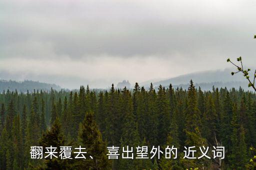 翻來覆去、 喜出望外的 近義詞