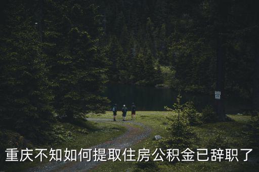 重慶不知如何提取住房公積金已辭職了