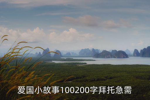 愛(ài)國(guó)人士故事，愛(ài)國(guó)人物的故事