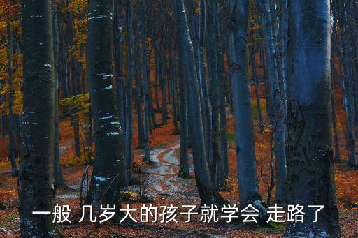 一般 幾歲大的孩子就學會 走路了