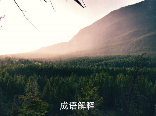 成語(yǔ)解釋