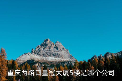 重慶兩路口皇冠大廈5樓是哪個公司