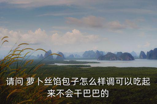 請問 蘿卜絲餡包子怎么樣調可以吃起來不會干巴巴的