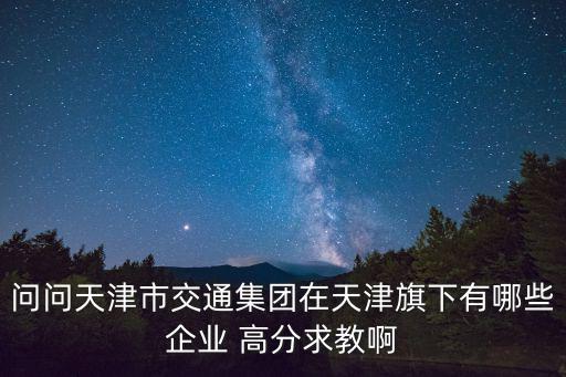 天津市交通集團物流有限公司，問問天津市交通集團在天津旗下有哪些企業 高分求教啊