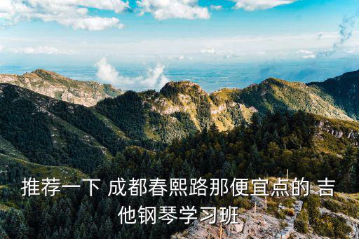 推薦一下 成都春熙路那便宜點(diǎn)的 吉他鋼琴學(xué)習(xí)班