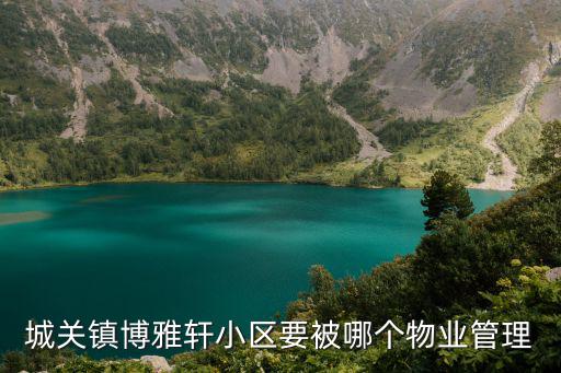 城關鎮博雅軒小區要被哪個物業管理