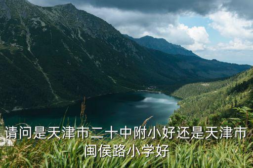 請(qǐng)問是天津市二十中附小好還是天津市閩侯路小學(xué)好