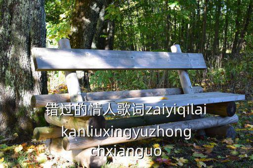 錯過的情人歌詞zaiyiqilaikanliuxingyuzhongchxianguo