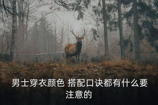 男士衣服顏色搭配,男士服裝要記好三種顏色:白色黑色