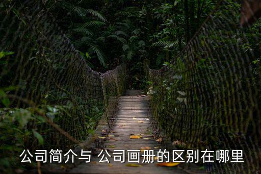  公司簡介與 公司畫冊的區別在哪里