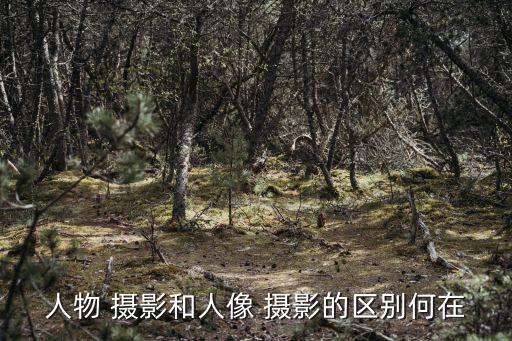 人物 攝影和人像 攝影的區別何在