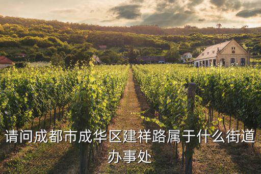 請問成都市成華區建祥路屬于什么街道辦事處