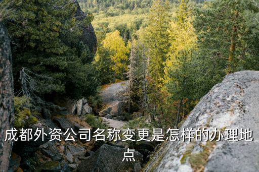 成都外資公司名稱(chēng)變更是怎樣的辦理地點(diǎn)